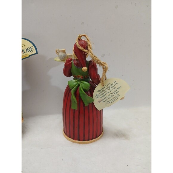 Jim Shore Santa & Mrs. Claus Hanging Christmas Ornament Set 4005769 - Picture 4 of 7